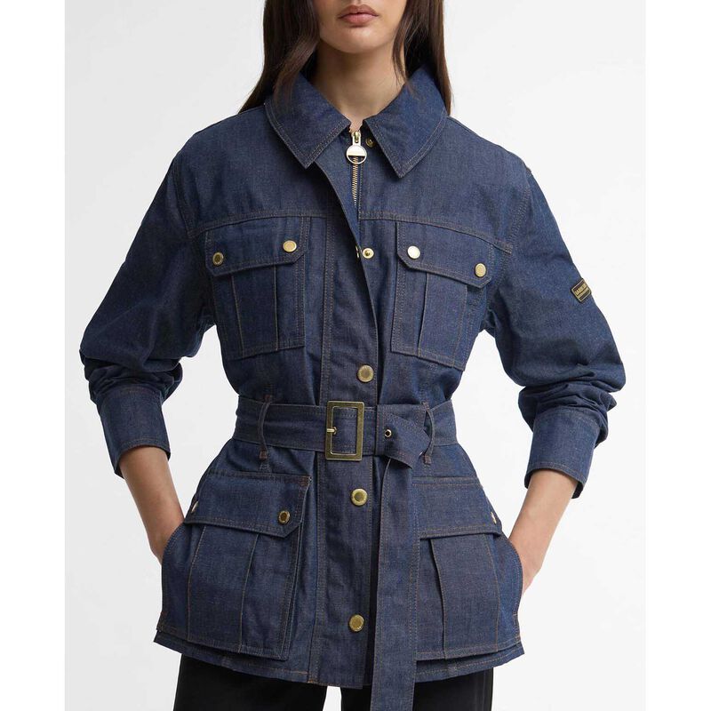 Barbour International Denim International Belted Jacket image number 2
